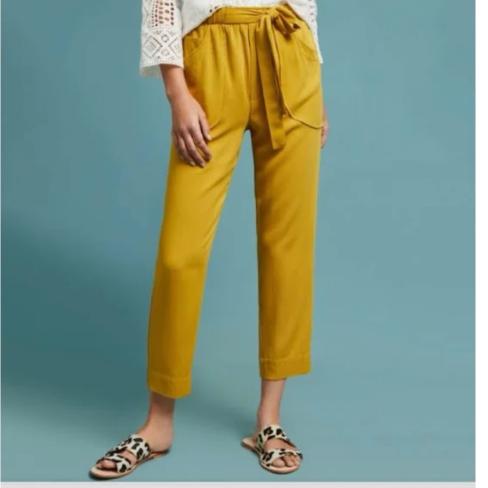 Anthropologie Dolan northwest Joggers yellow mustard medium